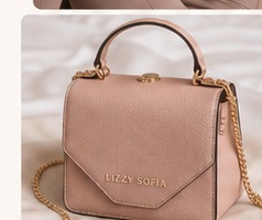 Bolso color rosa empolvado